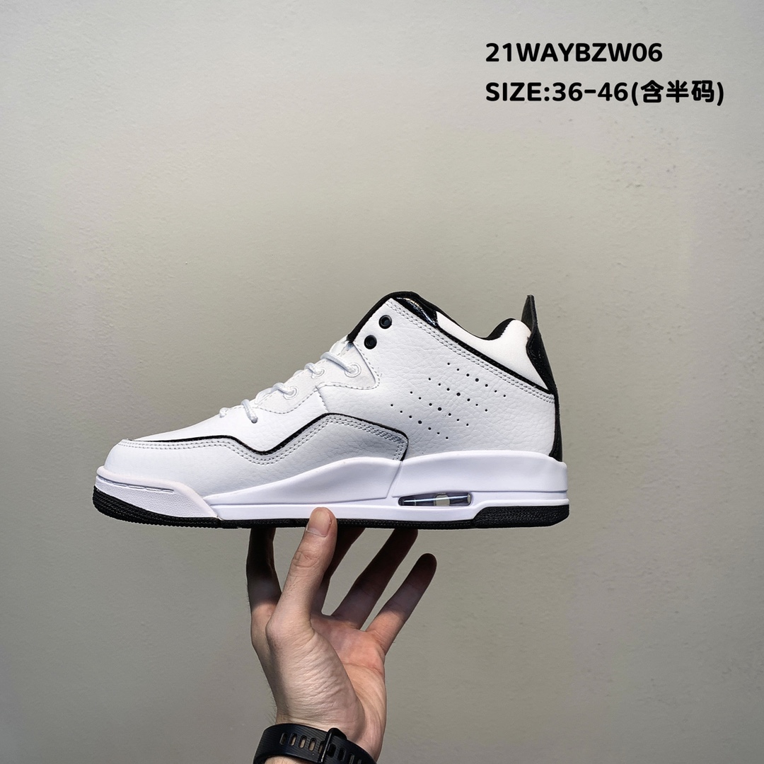 2021 Men Air Jordan Courtside 23 White Black Shoes